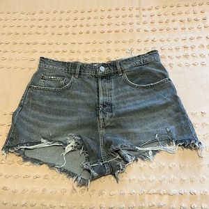 Zara gray denim shorts. Size 12